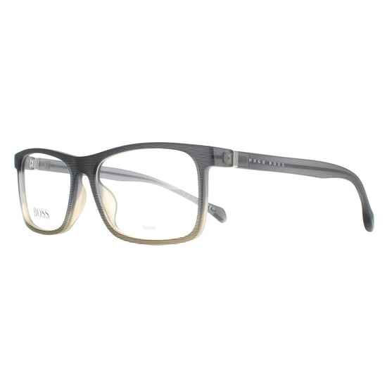 Hugo Boss Rectangular Mens Grey Brown Pattern  BOSS 1084/IT