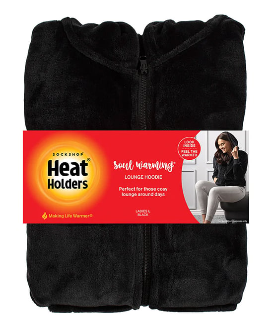 Heat Holders - Ladies Soul Warming Soft Fleece Lounge Hoodie - Schwarz - Image 2