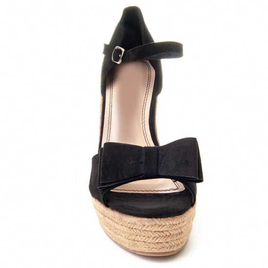 Montevita Wedge Sparto Sandale Spartsum9 in Schwarz - Image 4