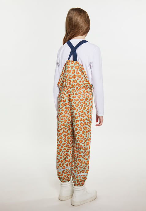 Schmuddelwedda Regenhose Mädchen (Kids) Pastellmint Orange Leo - Image 4