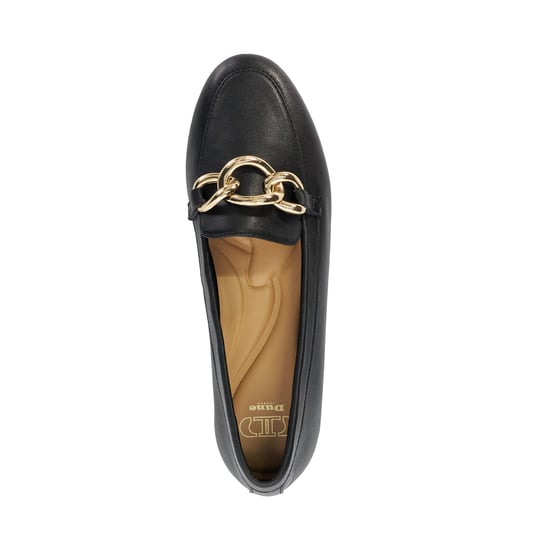 Dune Ladies Gloria - Leather Chain Link Loafers
