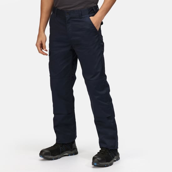Regatta Mens Pro Cargo Wasserdichte Hose - Regular (Grau Blau) - Image 5