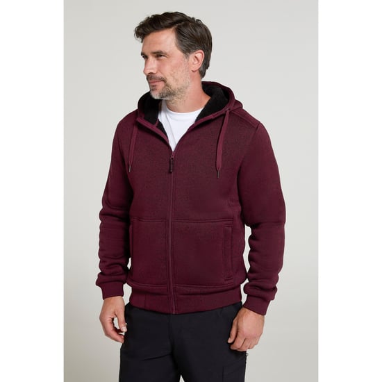 Mountain Warehouse - "Nevis II" Kapuzenpullover für Herren (Burgunderrot) - Image 1