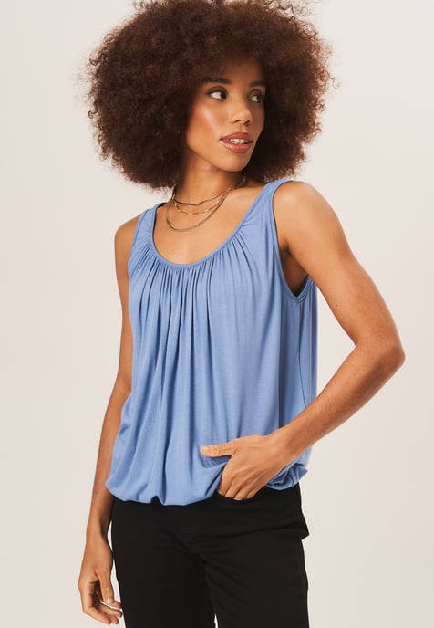 Rouse Neck Oversized Ärmelloses Top - Image 2