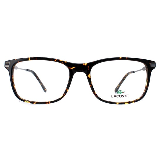 Lacoste Rectangle Mens Brown Dark Havana Glasses
