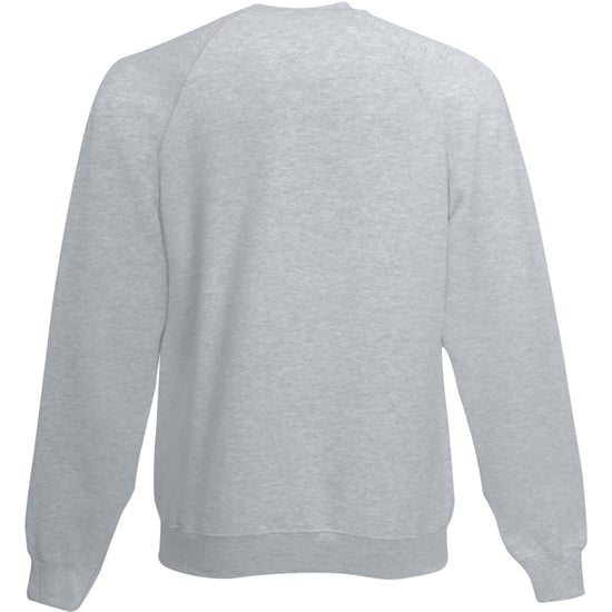 Fruit Of The Loom Childrens Unisex Raglan Ärmel Sweatshirt (Heather Grey) - Image 2