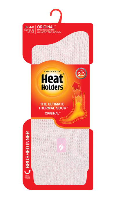 Heat Holders - Femmes Chaussettes Thermiques Hiver | Chaudes Chaussettes Polaire - Rose Saupoudré (Vienne) - Image 2
