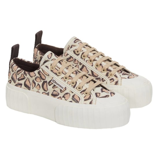Superga - Damen Sneaker "2631", Giraffen-Muster (Natürliches Beige) - Image 3
