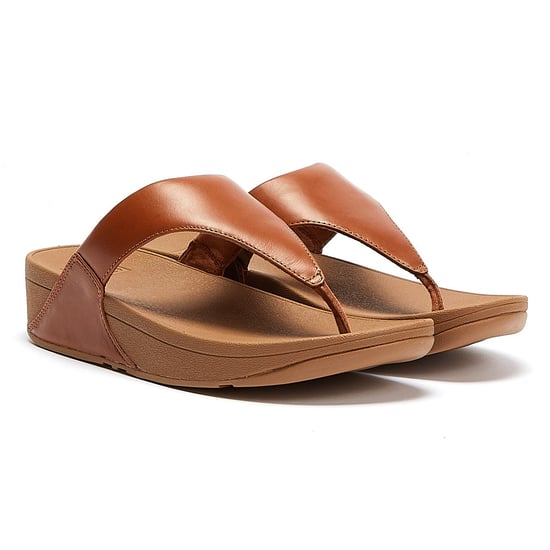 FitFlop Lulu Leder Damensandalen - (Tan) - Image 1