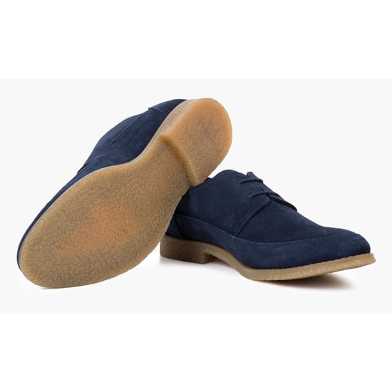 Redfoot Gobi Navy Suede Derby Shoe