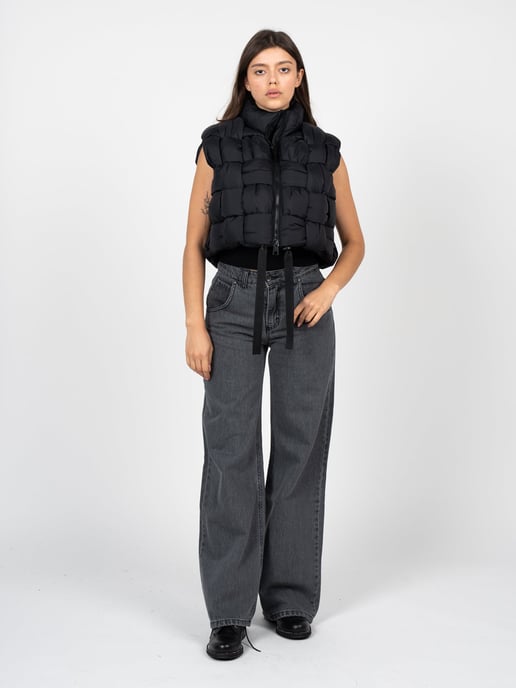 La Haine Inside Us Weste Down Vest Unisex Damen schwarz - Image 2