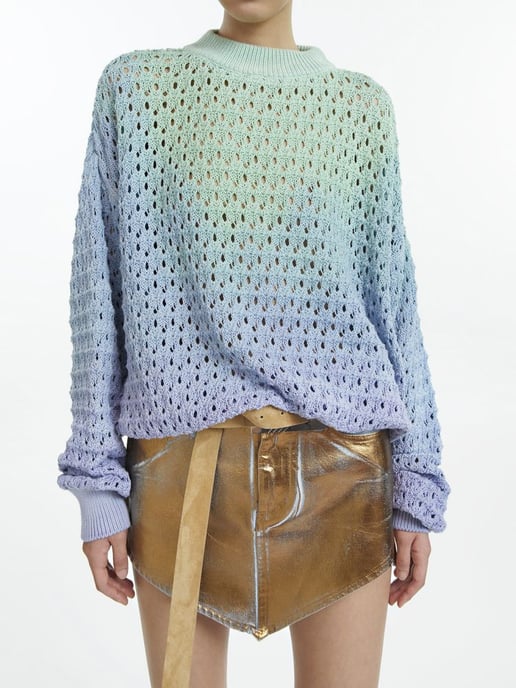 The Attico Skirt in Gold