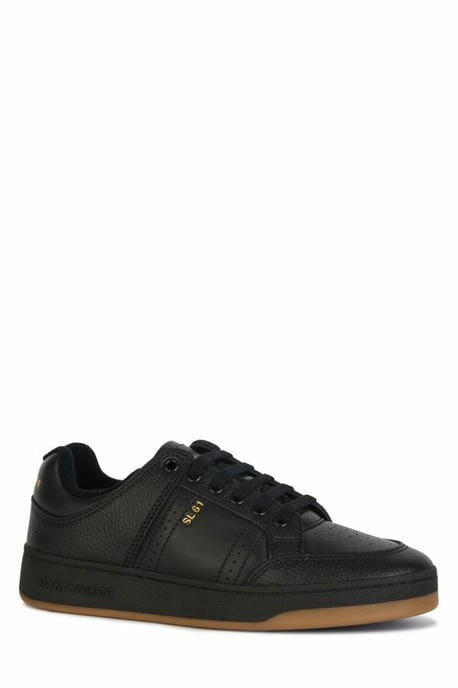 Saint Laurent Schwarze Kalbsleder Low-Top Sneaker - Image 2