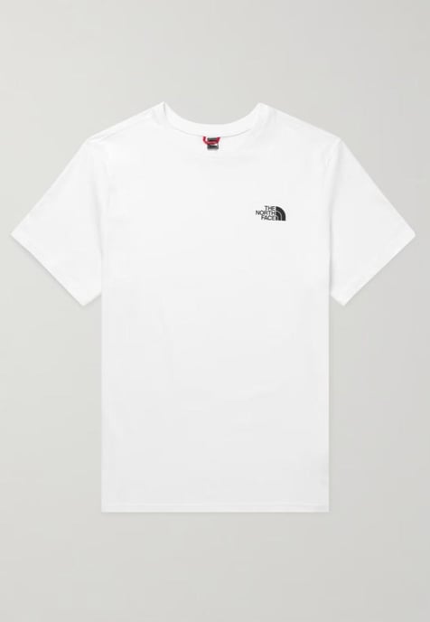 The North Face Mens SS einfache Kuppel T Shirt weiß - Image 6