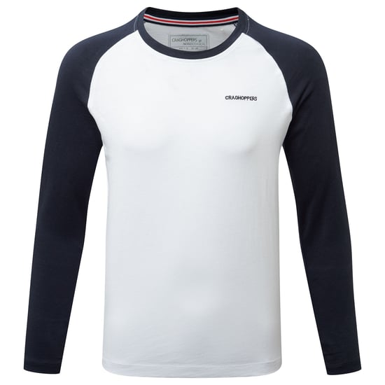 Craghoppers - "Abbott" T-Shirt, NosiBotanical für Kinder (Dunkel-Marineblau/Aufgehelltes Weiß) - Image 1