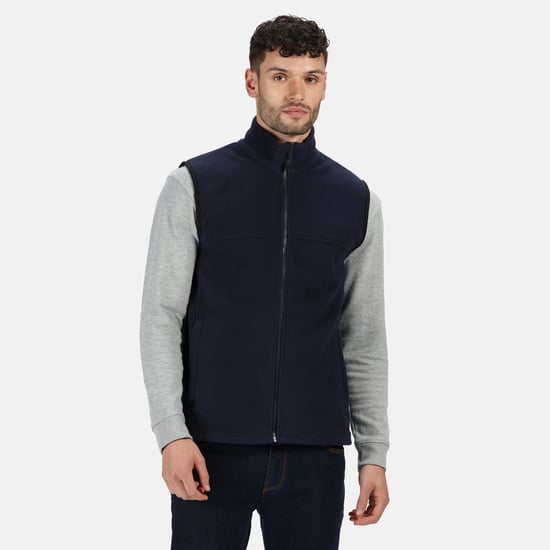 Regatta Unisex Haber II Full-Zip Bodywarmer Fleece Anti-Pill Jacket (250 GSM) (Dark Navy)