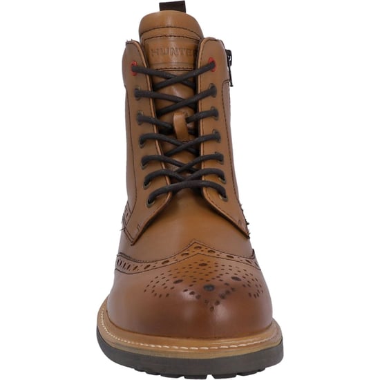 Hunter Cawdor Leder Herren Tan Brogues Schuhe - Image 3
