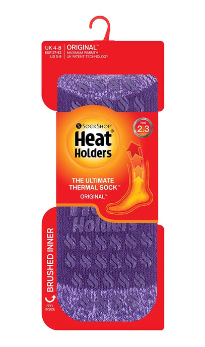 HEAT HOLDERS - Rutschfeste Damen-Thermo-Slipper-Socken mit Griffen - Image 2