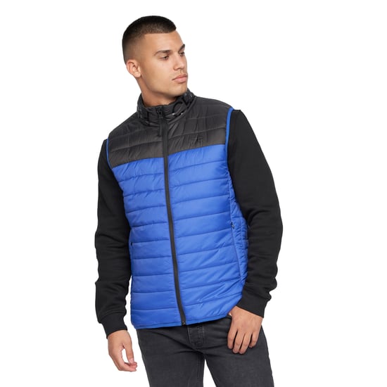 Crosshatch - "Presnell" Weste Hoch geschnitten für Herren (Blau) - Image 1