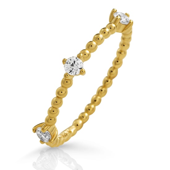 Orphelia 'Sparkle' Damen-Ring aus 925er Sterlingsilber – Gold ZR-7530/G - Image 1
