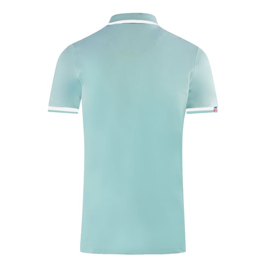 Aquascutum London Union Jack Hellblau Poloshirt - Image 2
