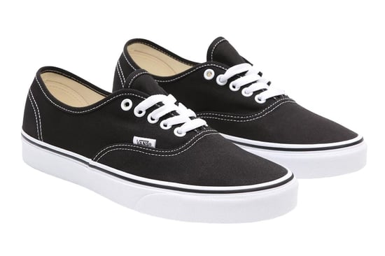 Herren Damen Vans Authentic Canvas Sneaker - (Schwarz / Weiß) - Image 4