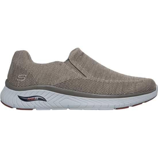 Skechers Arch Fit Crosser Locke Herren Sneaker aus Polyester in Taupe - Image 2