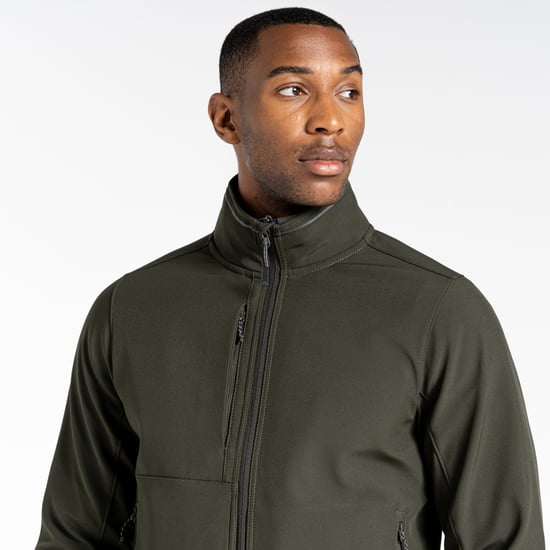 Craghoppers Mens Expert Basecamp Soft Shell Jacke (dunkel Zeder grün) - Image 2