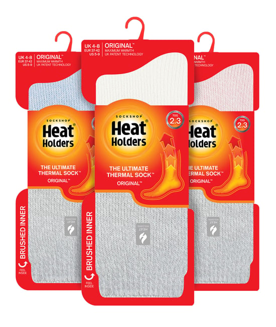 HEAT HOLDERS - 3er Pack Multipack Damen Isolierte Thermosocken für den Winter - Plain H&T - Image 2