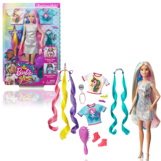 Barbie Fantasy Hair Doll with Mermaid and Unicorn Accessories