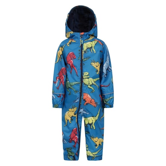 Mountain Warehouse Childrens/Kids Puddle Dinosaur Rain Suit (Blue)