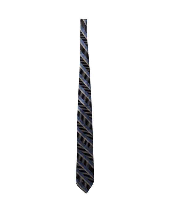 Valentino Diagonal Gestreifter Krawatte aus Multicolor Seide - Image 1
