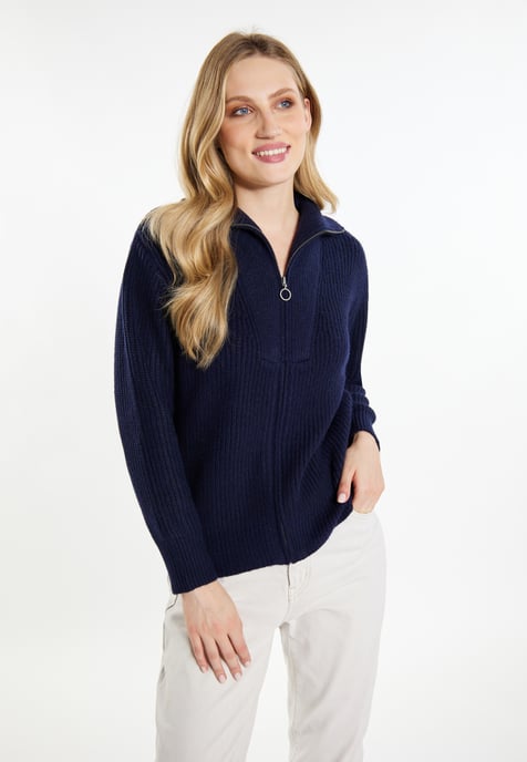 Dreimaster Strickjacke Damen Marine - Image 3