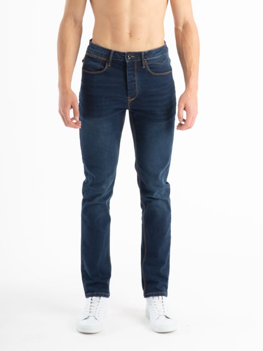 Luke 1977 Freddie Fast Straight Leg Blue Wash Jeans Blue