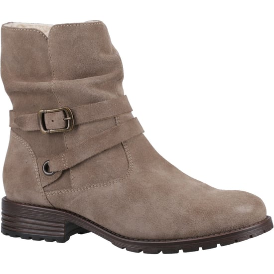 Hush Puppies Piper Leder Damen Taupe Stiefel - Image 1