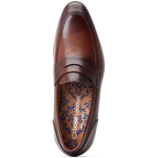Base London Bruno Herrenschuhe aus gebranntem braunem Leder - Image 4