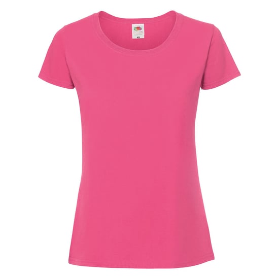 Fruit Of The Loom Womens/Ladies Fit Ringspun Premium Tshirt (Fuchsia) - Image 1