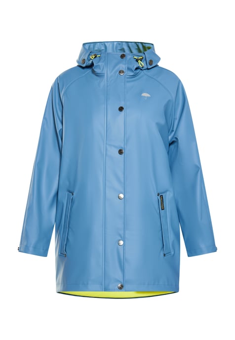Schmuddelwedda Regenmantel Damen Stahlblau - Image 1