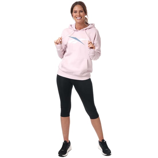 Women's Reebok Training Essentials Vector Hoody in Berry