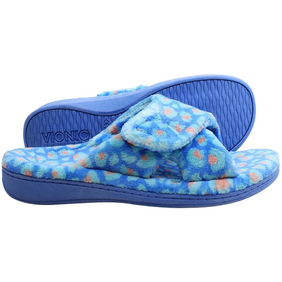 Vionic Relax Terry Damen Hausschuhe Blau - Image 4