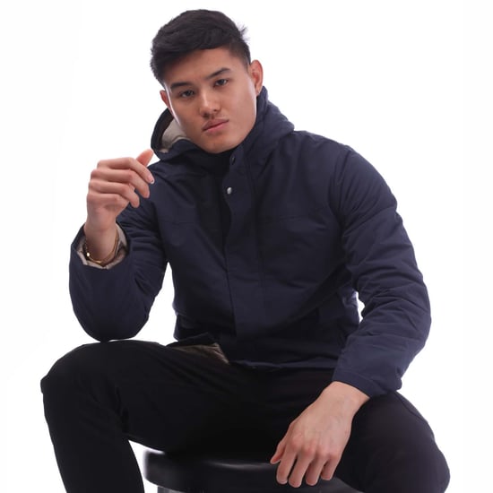 Herren Jack and Jones Fen Parkajacke in Marineblau - Image 4