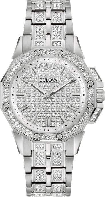 Bulova Octava Silber Damen Armbanduhr 96L305 - Image 1
