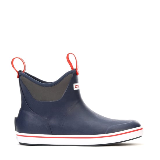 Xtratuf Ankle Deck Gummistiefel Navy/Rot Wellington Boots - Image 6