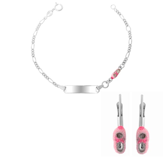 Orphelia 'Megane' Kinder-Set aus 925er Sterlingsilber: Armband + Ohrringe - Silber SET-7136 - Image 1