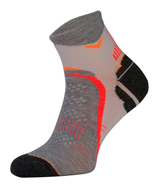 COMODO - Unisex Chaussettes Basses Running Argentees courtes Antibacteriennes - Saumon Blanc - Image 1