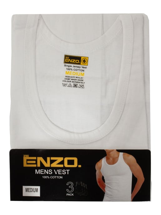 Enzo | Herrenwesten 3er-Pack - Weiß - Image 5