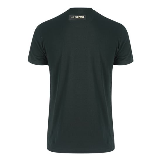 Plein Sport Gold Logo Schwarzes T-Shirt - Image 2