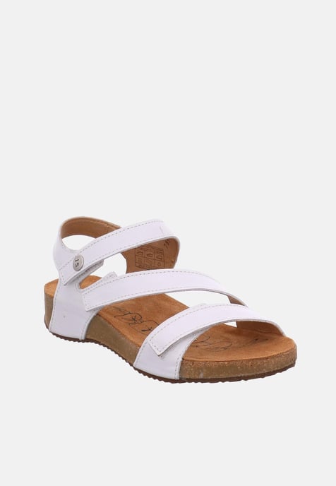 Josef Seibel Tonga 25 Weiß - Josef Seibel Weiße Leder Zehentrenner Damen Sandale - Image 1