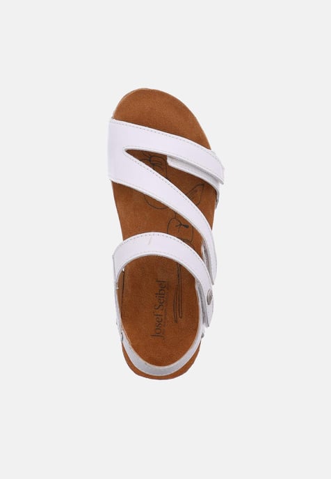 Josef Seibel Tonga 25 Weiß - Josef Seibel Weiße Leder Zehentrenner Damen Sandale - Image 3