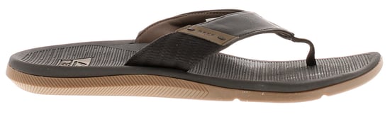 Reef Santa Ana Herren Leder Zehensteg Flip-Flops schwarz - Image 2